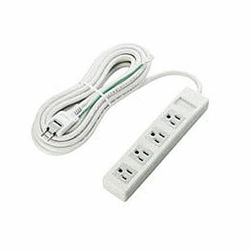 エレコム　EU 3ピン対応タップ　T-T01-3450WH/RS 管理No. 4953103685574