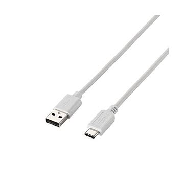 (まとめ)エレコム USB2.0ケーブル(A-TypeC) U2C-APAC10WH×3セット