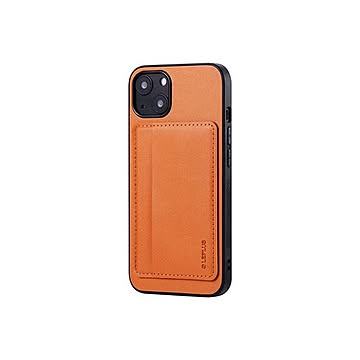 LEPLUS iPhone 13 ポケット兼スタンド付PUレザーケース「SHELL CARD」 キャメル LP-IM21SHCCM
