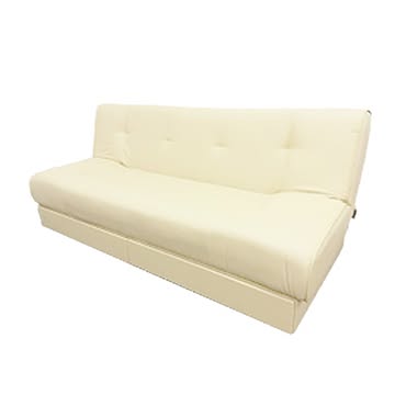 ソファベット アイボリー 幅190×奥行80×高さ76cm