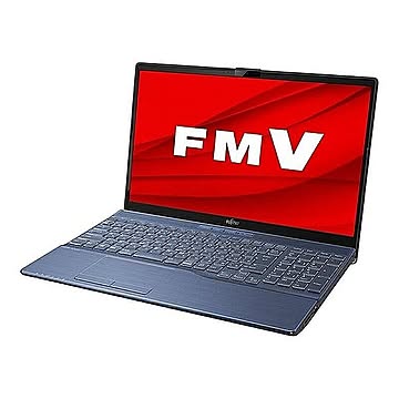 ノートパソコン LIFEBOOK メタリックブルー 富士通 FMVA50F3L 管理No. 4580620238046
