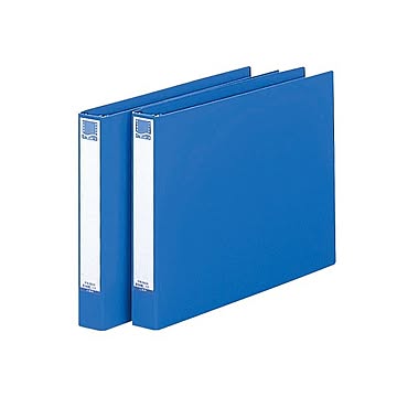 （まとめ）ライオン事務器 データファイルバーストタイプ キャップ式とじ具 T11×Y15 22穴 300枚収容 青 1115-SS22 1冊 【×5セット】