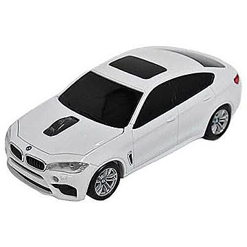 LANDMICE BMW X6シリーズ 無線カーマウス 2.4Ghz 1750dpi ホワイト BM-X6M-WH 管理No. 4560138212943