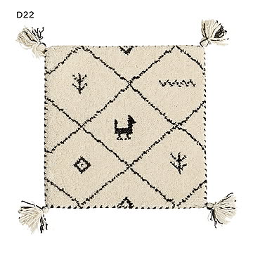 ギャッベ チェアパッド GABBEH インド製 40x40cm 萩原