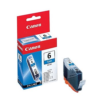 （まとめ） キャノン Canon インクタンク BCI-6C シアン 4706A001 1個 【×10セット】