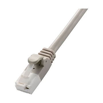 まとめ エレコム Cat5e対応ツメ折れ防止LANケーブル ライトグレー 1m LD-CTT／LG1／RS 1本  ×30セット