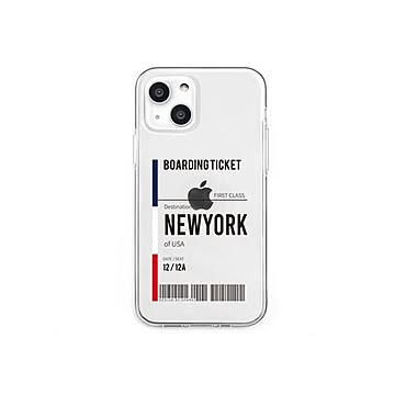 dparks ソフトクリアケース for iPhone 13 NEWYORK DS21162i13