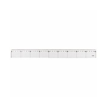 （まとめ）ライオン事務器 ハイカットスケール45cm HC-45 1個【×5セット】