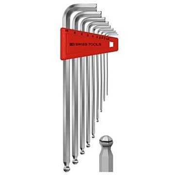 PB SWISS TOOLS 212LRH-10 ホールドリング付六角レンチセット（パックナシ）