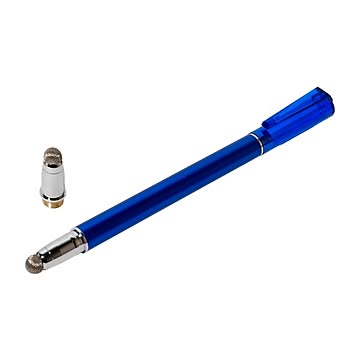 ミヨシ(MCO) 先端を交換できるタッチペン なめらかタイプ ブルー STP-L01/BL 3本セット
