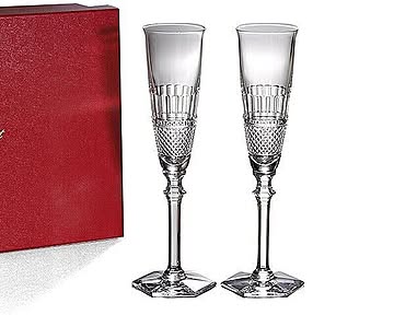 バカラ ディアマン 2807-400（2807-170） シャンパンフルート 24.5cm ペア（2個入り） Baccarat DIAMANT