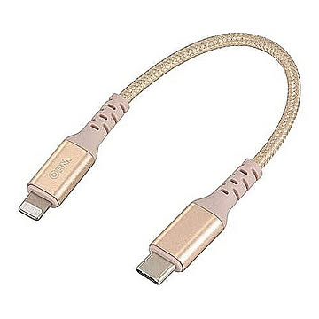 ライトニングケーブル AudioComm Type-C 0.15m オーム電機 SIP-L015TCH-N 管理No. 4971275171244