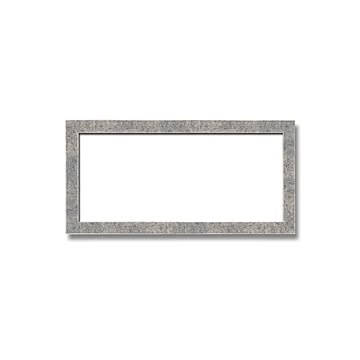 【長方形額】木製額　縦横兼用額　前面アクリル仕様　■金(銀)長方形額(300×150mm)銀柄紋