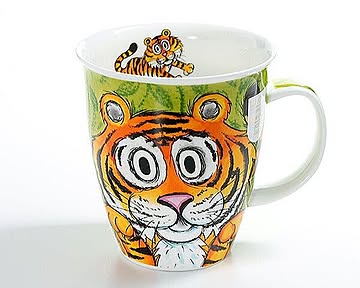 ダヌーン マグ NEVIS 大迫力のトラ GO WILD TIGER Dunoon Mug