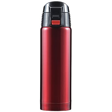 タフコ ジール ワンプッシュ式 携帯マグ 500ml レッド F-2444