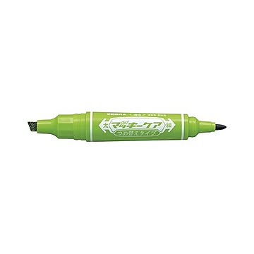（まとめ） ゼブラ ハイマッキーケア つめ替えタイプ ライトグリーン 細字1.5〜2.0mm・太字6.0mm 【×30セット】