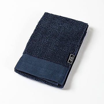 DOUBLE STAR ダブルスター 楠橋紋織 くすばしタオル フェイスタオル 34cm×85cm ネイビー