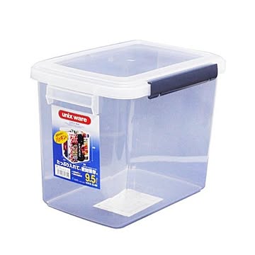 ストッカー/食品保存容器 9.5L 3個セット 防湿 密封 パッキン 蓋付 ユニックス ウィル キッチンボックス 〔キッチン 台所〕