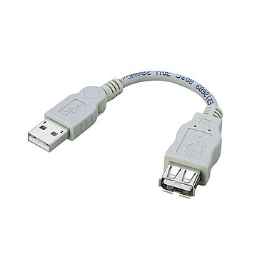 まとめエレコム USB2.0準拠スイングアダプタ Aオス-Aメス 0.1m USB-SEA01 1本×5セット