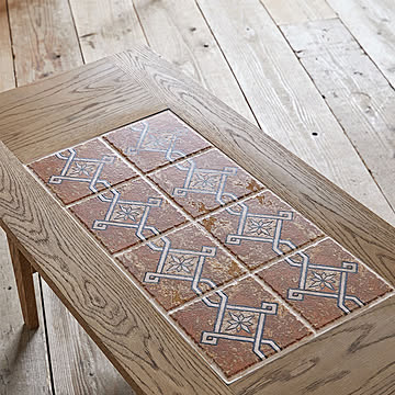 SWITCH スウィッチ Majolica Tile Table マジョリカタイルテーブル / センターテーブル ローテーブル ダイニングテーブル カフェテーブル 長方形 多治見タイル 天然木 日本製