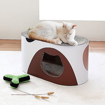 Catlett（カトレット）段ボール爪とぎ ペットベッド型 m11799
