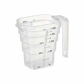 tower タワー (山崎実業) マグネット段々計量カップ 200ml Magnetic Measuring Cup - Small 磁石式 メジャーカップ