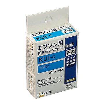 エプソン用 互換インクカートリッジ KUI-C シアン LNEPKUI-C 管理No. 4582458927697