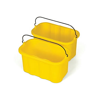 ジャニターカート用キャディ 9.5L RM9T82YL 幅356x奥行191x高さ203mm ラバーメイド