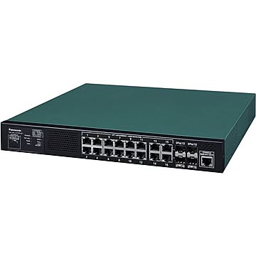 パナソニックLSネットワークス 16ポート PoE給電スイッチングハブ GA-ML12THPoE+ PN261294