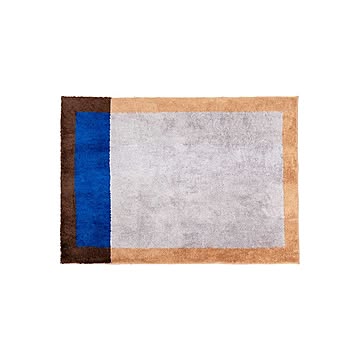 【BRID】FRAME BLOCK HOOK RUG  100×140