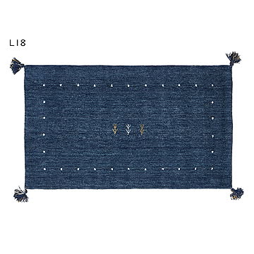 ギャッベ ラグ LORRI BUFF インド製 長方形 70x120cm 萩原