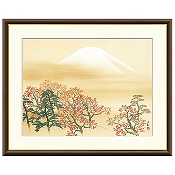 額絵 日本心神 横山大観 42x34cm 三幸