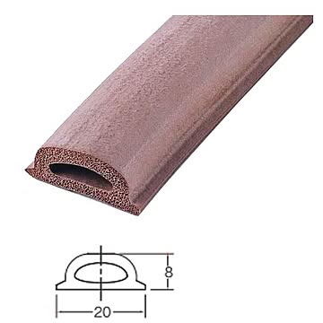 フィットクッション #820-2100 ライトブラウン H8×W20×L2100mm