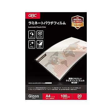 （まとめ） GBC パウチフィルム 100μ A4 20枚入 【×5セット】