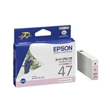 （まとめ買い）エプソン EPSON IJインクカートリッジ ICLM47 ライトマゼンタ ×4セット