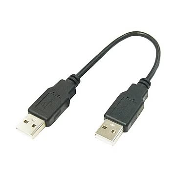 (まとめ)変換名人 USBケーブル20cm A(オス) to A(オス) USBAA-AA20×10セット