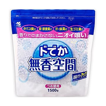 小林製薬 ドでか無香空間 つめ替用1500g 1セット（6パック）
