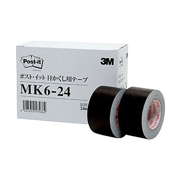 まとめ3M ポスト・イット 目かくし用テープ24mm幅×10m MK6-24 1パック6巻×3セット