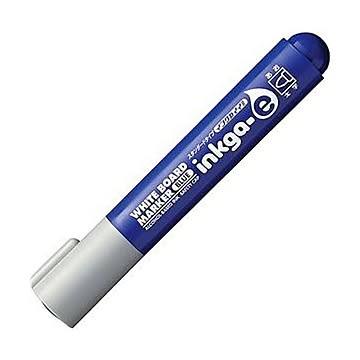 （まとめ）コクヨ ホワイトボードマーカーインクガイイ スタンダードタイプ 太字 青 PM-BN103B 1セット（10本）【×10セット】