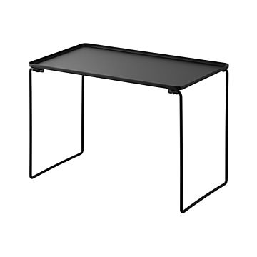 tower タワー(山崎実業) 折り畳み積み重ね棚 L Foldable Stacking Shelf L 収納 キッチン 台所 洗面所 ランドリー ラック シンク下