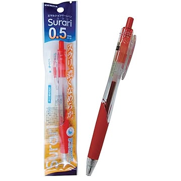 ゼブラ スラリエマルジョンインク0.5(赤) 10個セット 32-591