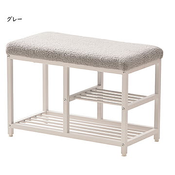 ベンチ シューズラック 組立式 幅615x奥行320x高さ430mm B.Bファニシング