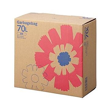 （まとめ）TANOSEE ゴミ袋 コンパクト 透明70L BOXタイプ 1箱（110枚）【×5セット】
