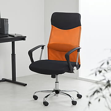 オフィスチェア メッシュ ハイバック 肘付 低反発 