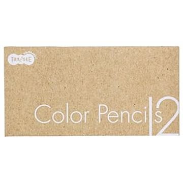 （まとめ） TANOSEE 色鉛筆 12色（各色1本） 1セット 【×10セット】