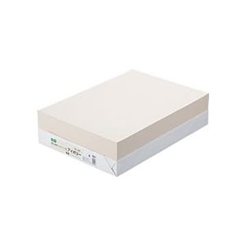 (まとめ) TANOSEE αエコカラーペーパーII B4 アイボリー 1冊（500枚） 【×10セット】