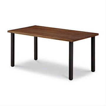 大丸 木製 テーブル ダイニングテーブル 150 BR色 アイアン 4人掛け 高さ調整 ビンテージ
