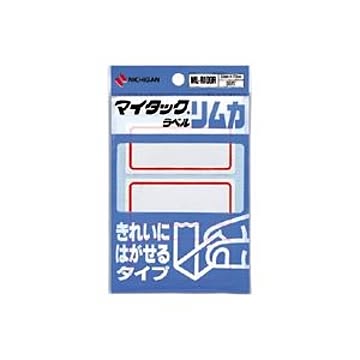 （まとめ） ニチバン マイタック(R) ラベル リムカ(R) 枠付きラベル（きれいにはがせるタイプ） ML-R109R 赤枠 1P入 【×10セット】