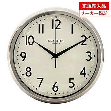イギリス ロジャーラッセル 掛け時計 [DECO/LASC/CHROME] ROGER LASCELLES レトロ＆デコクロック 正規輸入品
