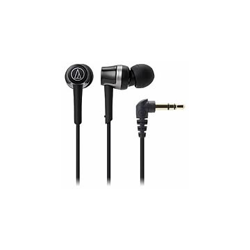 （まとめ） Audio-Technica オーディオテクニカ ATH-CKR30-BK ダイナミック密閉型カナルイヤホン（ブラック） 【×2セット】